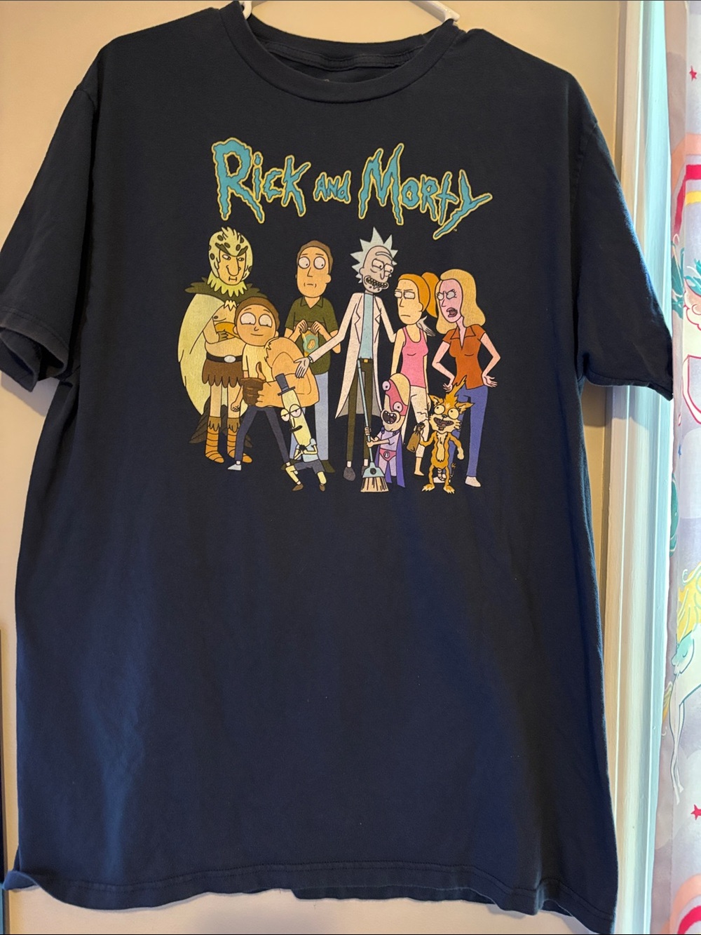 Rick and Morty Navy Short Sleeve Graphic Tee